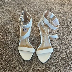 Sam Edelman White Heels Size 8.5